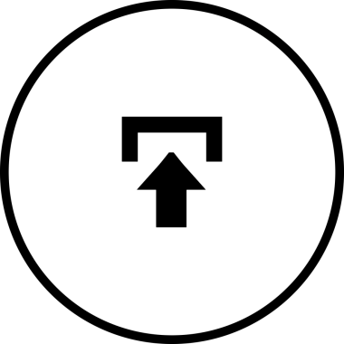 Upload icon symbol black and white PNG format simple vector illustration representing file sharing data transfer cloud storage synchronization and digital communication suitable for modern web design app interface user experience