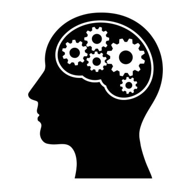 Vektör İllüzyonu 'nu düşünün. Fikirleri, yenilikleri ve problem çözmeyi temsil eden yaratıcı tasarım. Soyut beyin, ampul ya da modern düz stildeki düşünce kabarcığı elementleri.