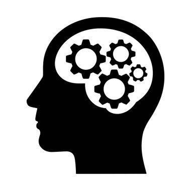 Vektör İllüzyonu 'nu düşünün. Fikirleri, yenilikleri ve problem çözmeyi temsil eden yaratıcı tasarım. Soyut beyin, ampul ya da modern düz stildeki düşünce kabarcığı elementleri.