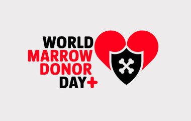 Eylülde Dünya Marrow Bağış Günü. Vector illüstrasyonu tatil konsepti için mükemmel arka planlar, pankartlar ve bayrak tasarımı donör farkındalığı ve sağlık desteğini destekliyor..