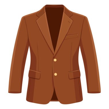 Modern erkek düz ikonu için frak manto moda giysileri. Web tasarımı, giyim ve moda temalı projeler için mükemmel bir vektör illüstrasyonu.