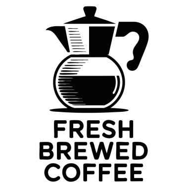 Sıcak içecek reklamları afiş sitesi markalı kafe ya da restoran menüsü tasarımları için cam çerçeveli taze kahvenin vektör illüstrasyonu ideal