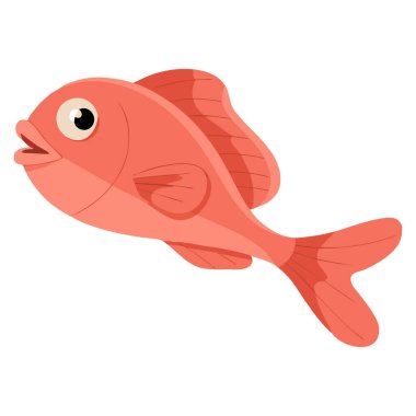 Kırmızı balık kavramının vektör çizimi taze yiyecek doğal organik protein sağlıklı yağlar donmuş somon balığı deniz ürünleri logotip şirket tasarımı için idealdir.