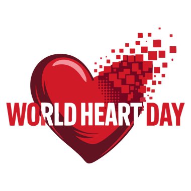 Dünya Kalp Günü vektör illüstrasyon tasarımı bilinç sağlığını önleme kutlaması ve iç organ bakımına yönelik yaratıcı sanat eserleri için idealdir