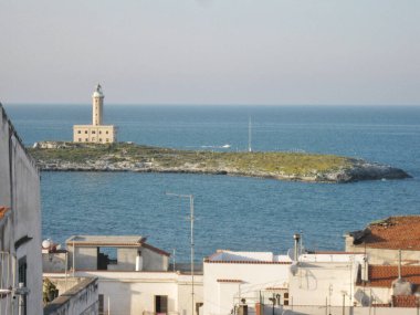 Adriyatik Denizi 'ndeki Issız Ada' daki Deniz Feneri