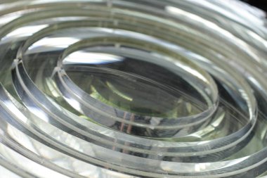 Cam mercek fenerinin soyut arkaplanı