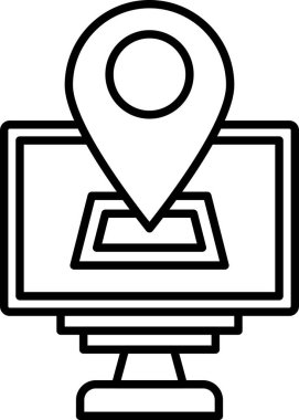 elearning simge vektör illüstrasyonu