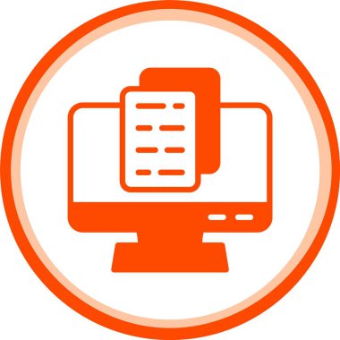 elearning simge vektör illüstrasyonu