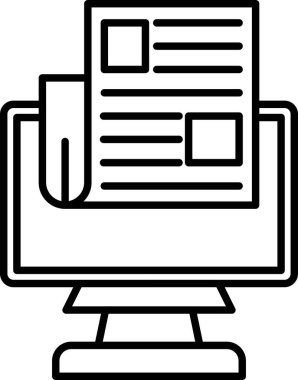 Portföy simge vektör çizim