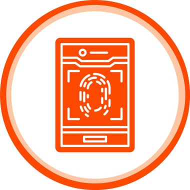 benzersiz cep telefonu vektör çizgisi simgesi