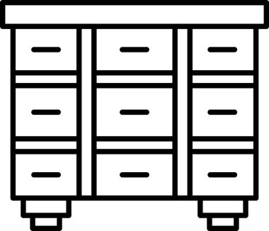 Dolap mobilyası simgesi