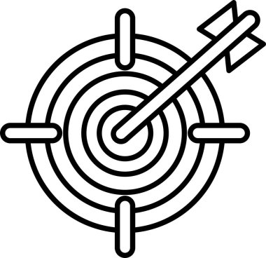 hedef simge vektör illüstrasyonu