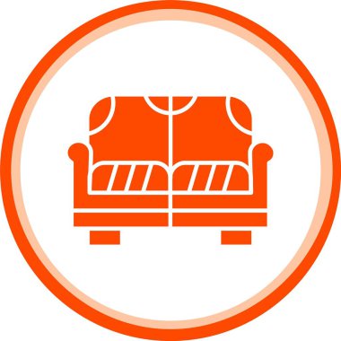 güzel koltuk çizgisi vektör simgesi