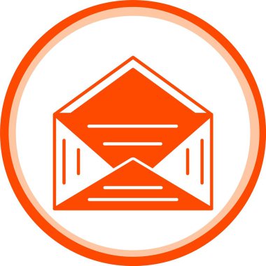 güzel zarf vektör simgesi