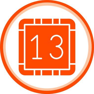 ilk randevu takvimi simgesi. turuncu çizim 14 hatırlatıcı vektör simgesi simgesi