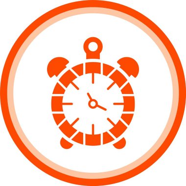 Saat simgesi vektör illüstrasyonu