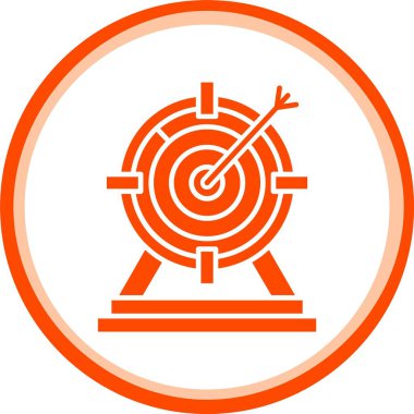 Güzel Hedef vektör satırı simgesi