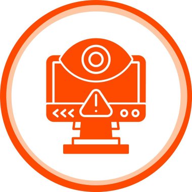 Güzel CCTV Kamera Hattı Vektör Simgesi