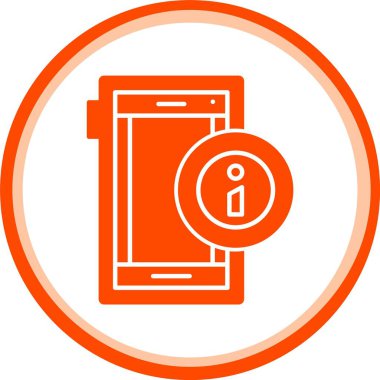 Cep telefonu simgesi, vektör illüstrasyonu