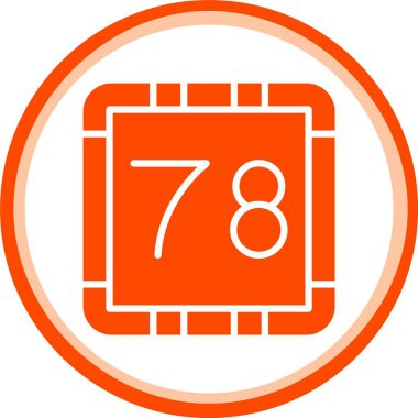 Benzersiz takvim vektör simgesi