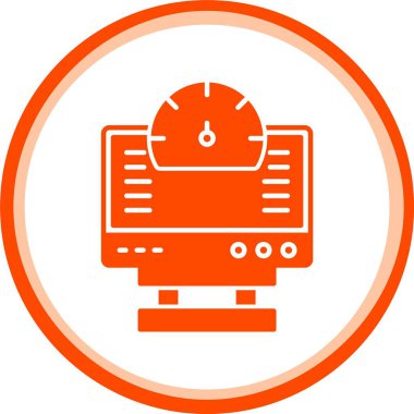 Benzersiz Robot Vektör Satırı Simgesi