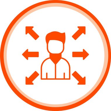 eşsiz kullanıcı profili vektör çizgisi simgesi