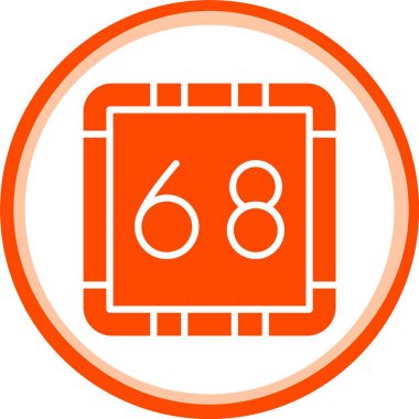 516 derece ikon. Beyaz arkaplanda izole edilmiş 5. 6. 6 vektör simgesi düz tasarım ağı