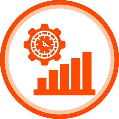kronometresi olan. Basit tasarım vektörü simgesi