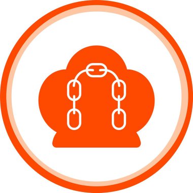 Eşsiz Bulut Hesaplama Vektörü Kabartma Simgesi