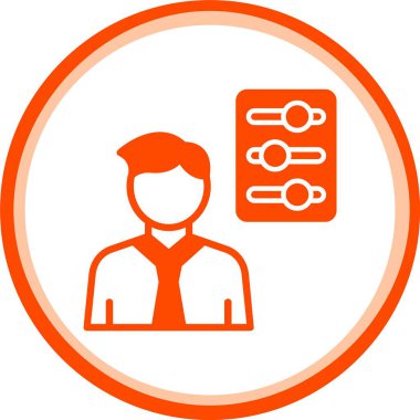 İş ve finans simgesinin vektör illüstrasyonu