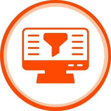 vektör lcd simgesi illüstrasyonu