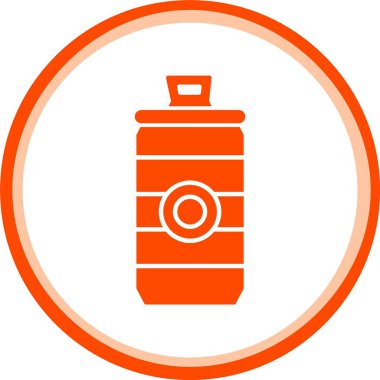 Benzersiz gaz varil çizgisi vektör simgesi