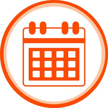 vektör Takvimi Simgesi illüstrasyonu