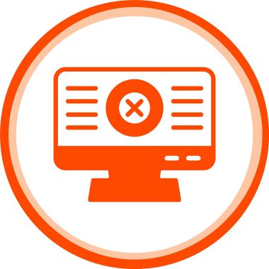 Hata glyph çember vektör dizilimi