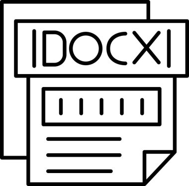 dosya biçimi simgesi, vektör illüstrasyonu