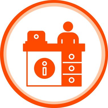 Gaz sobasının bir simgesinin vektör çizimi