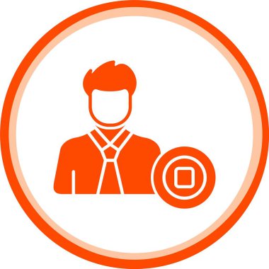 Vektör Adam Simgesi illüstrasyonu