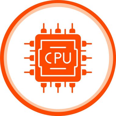 CPU kutsal kişilerin resmi, vektör çizim