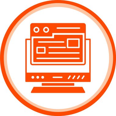 vektör lcd simgesi illüstrasyonu