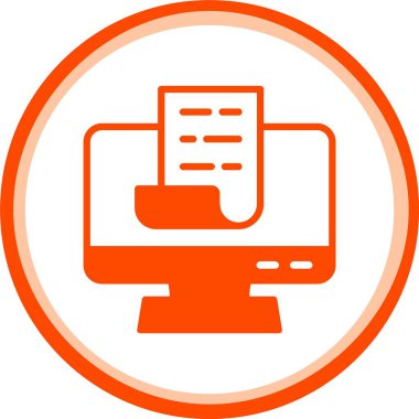 güzel bilgisayar simgesi vektör simgesi