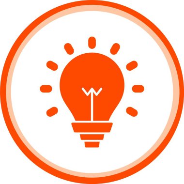 güzel ampul çizgisi vektör simgesi