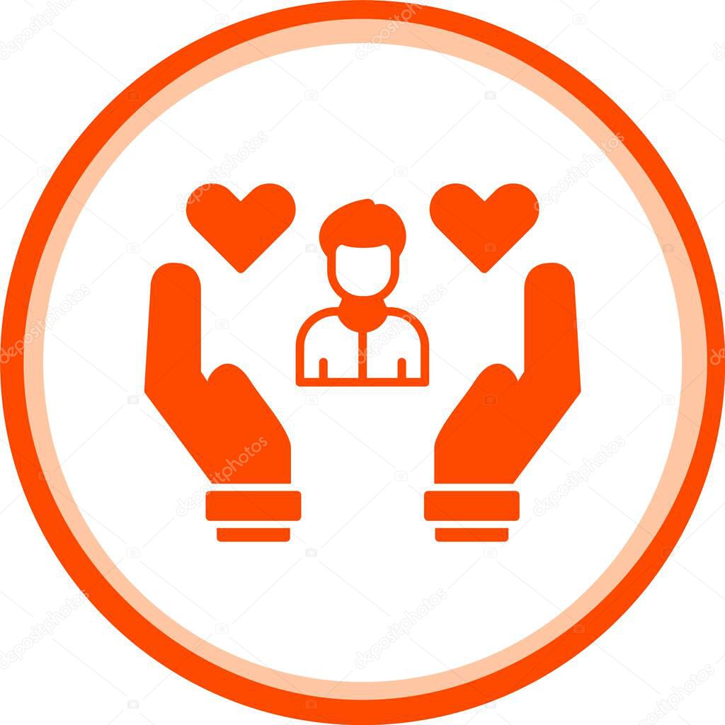 Love care vector icon