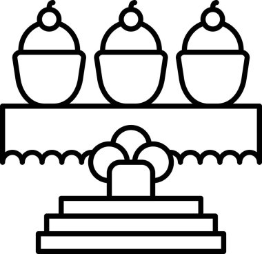 Yılbaşı mum web simgesi basit tasarım