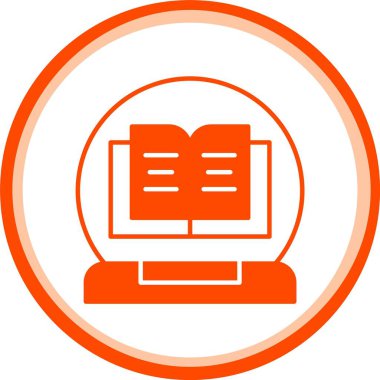 Kitap simgesinin vektör illüstrasyonu