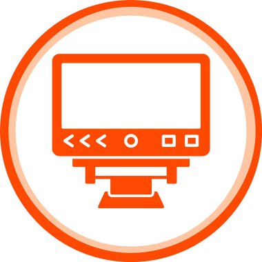 vektör lcd simgesi illüstrasyonu