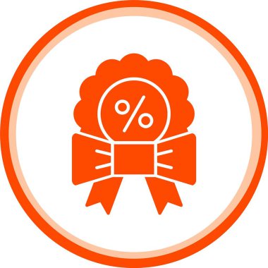 vektör yüzdesi etiketi simgesi