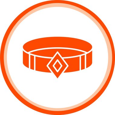 Eşsiz kemer kemer vektör simgesi