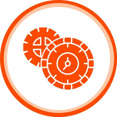 Eşsiz Saat Vektör Satırı Simgesi