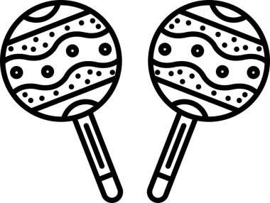 Topla oynamak için iki raket.