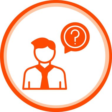 Basit vektör illüstrasyonu, kullanıcı simgesi